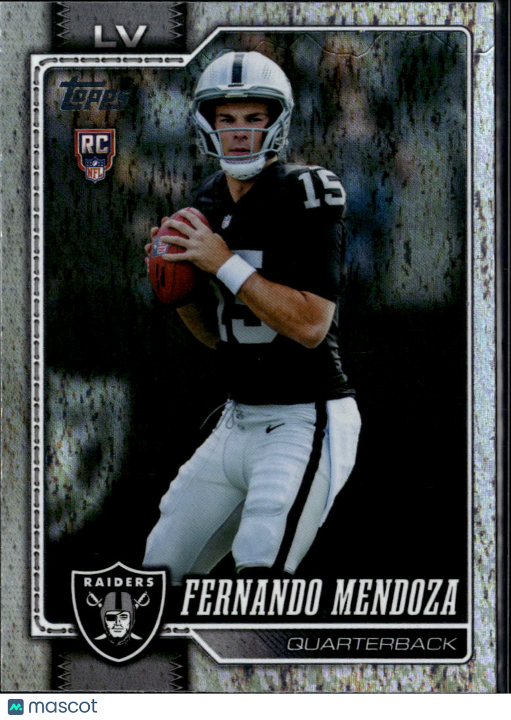 Fernando Mendoza 2026 Topps Sand Glitter Rookie RC Las Vegas Raiders
