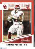 Samaje Perine 2017 Classics Red Timeless Tributes RC 10/25 Oklahoma Sooners