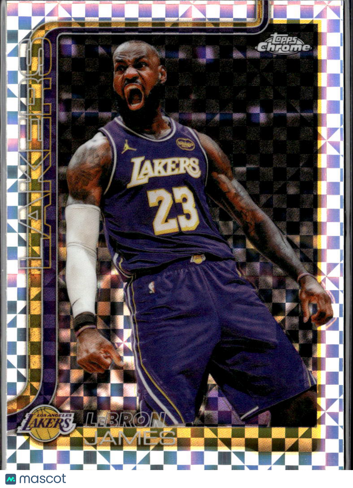LeBron James 2026 Topps Chrome Update X-Fractor #1 Los Angeles Lakers