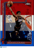 VJ Edgecombe 2026 Topps Chrome Update Red White & Blue RC Philadelphia 76ers
