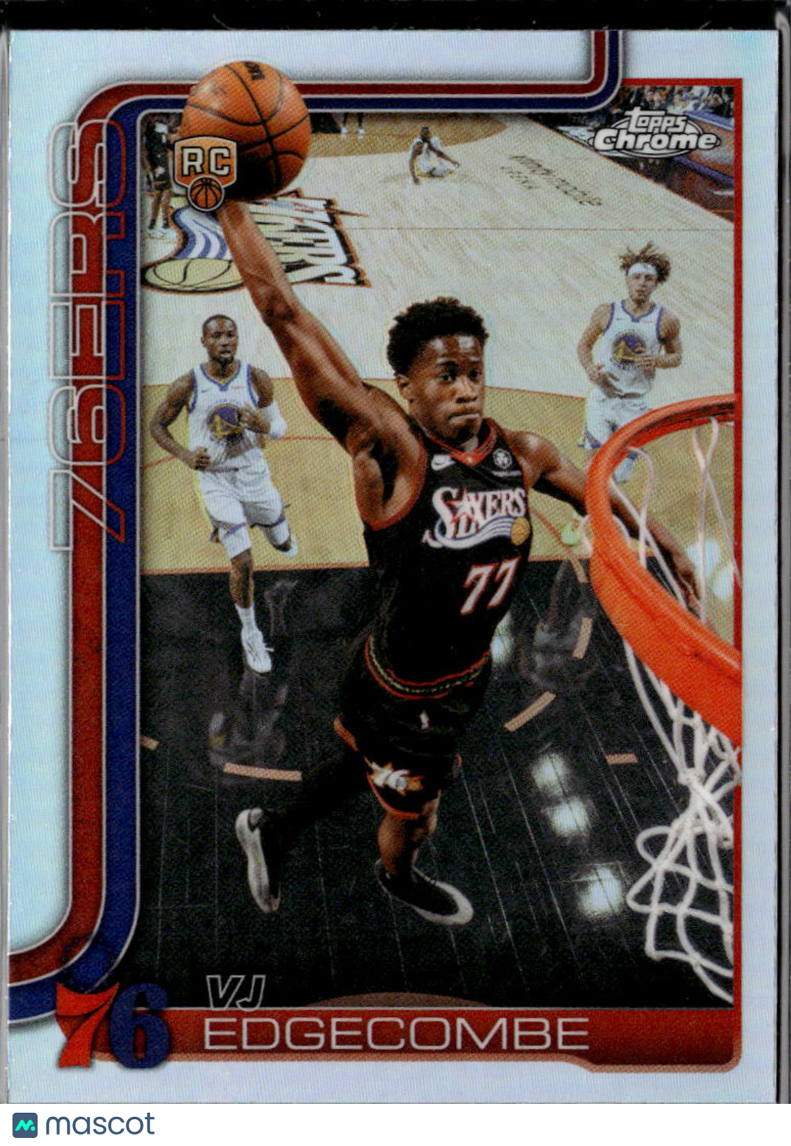 VJ Edgecombe 2026 Topps Chrome Update Rookie RC Refractor Philadelphia 76ers
