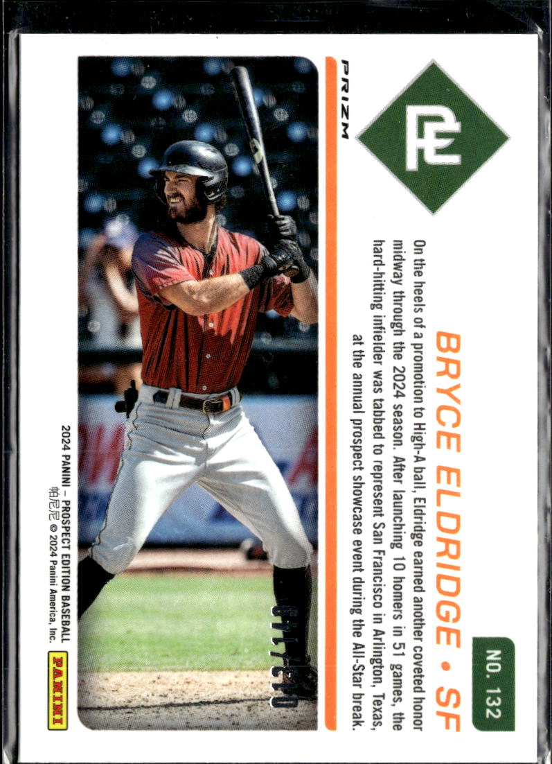 Bryce Eldridge 2024 Prospect Edition Prizm Blue /149 San Francisco Giants