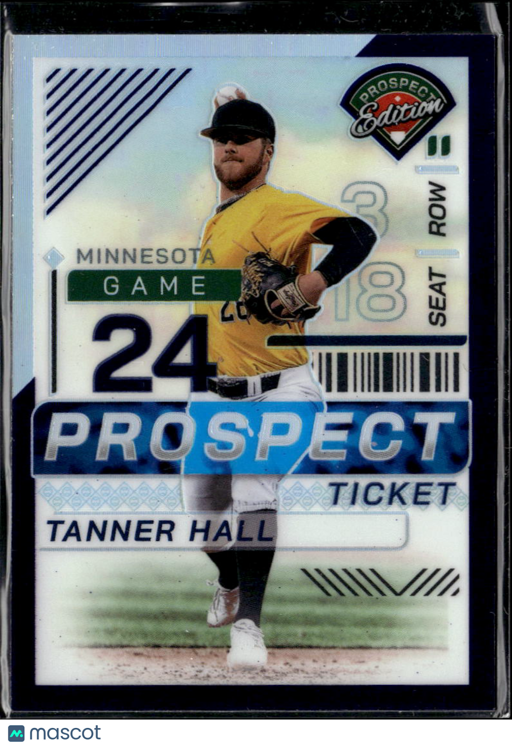 Tanner Hall 2024 Panini Prospect Edition Prizm Purple /99 Minnesota Twins
