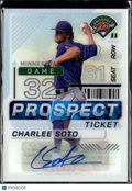 Charlee Soto 2024 Panini Prospect Edition Auto Autograph Minnesota Twins