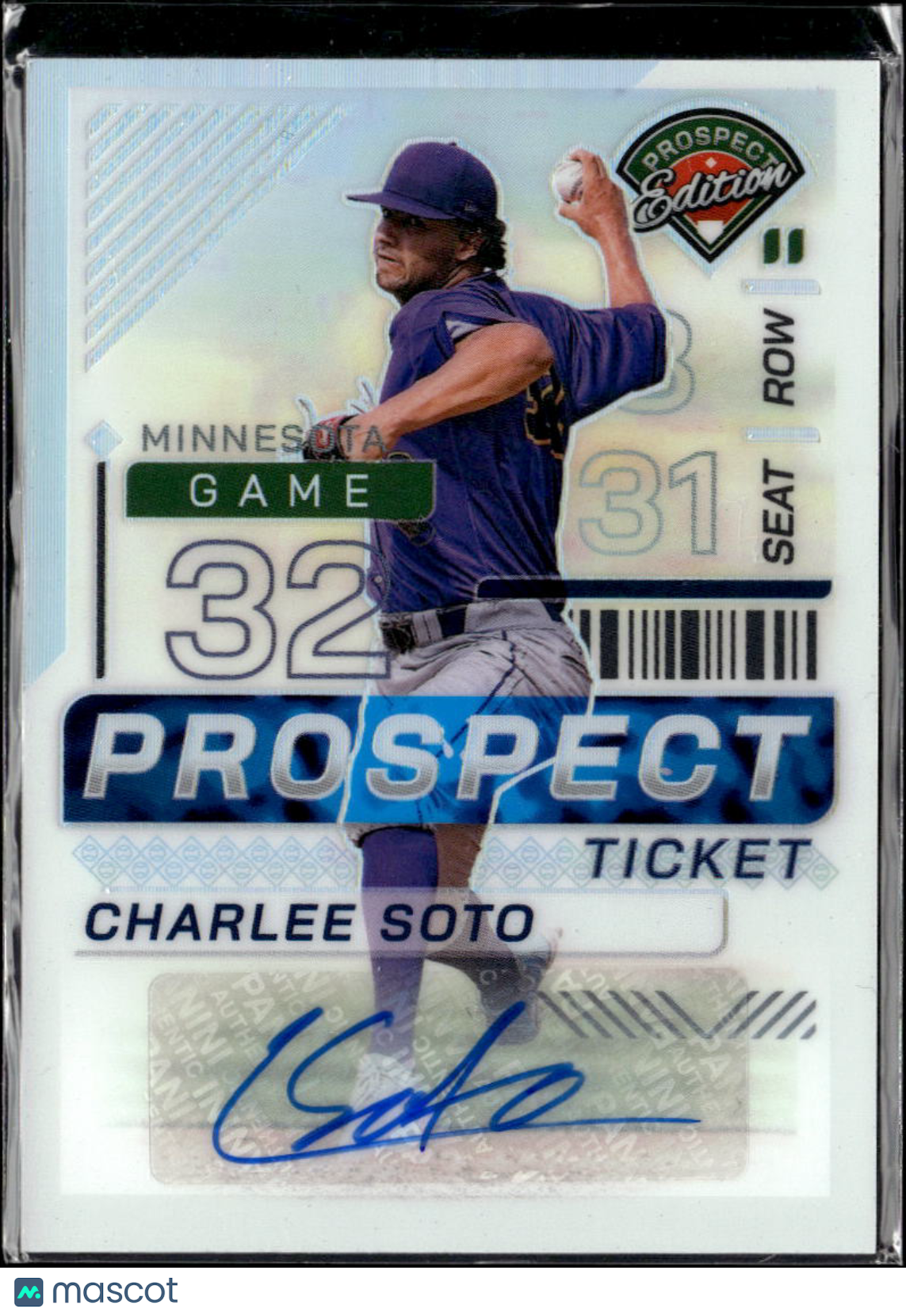 Charlee Soto 2024 Panini Prospect Edition Auto Autograph Minnesota Twins