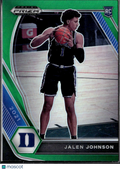 Jalen Johnson 2021 Panini Prizm Draft Picks RC Green Duke Blue Devils