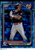Yohandy Morales 2024 Bowman Draft Sapphire Blue Washington Nationals
