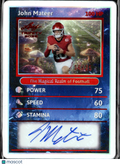John Mateer 2026 Leaf Trinity Auto Autograph RC Oklahoma Sooners 16/25