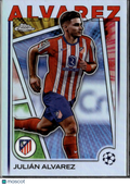 Julan Alvarez 2025 Topps Chrome Hero Refractor SSP Atletico de Madrid