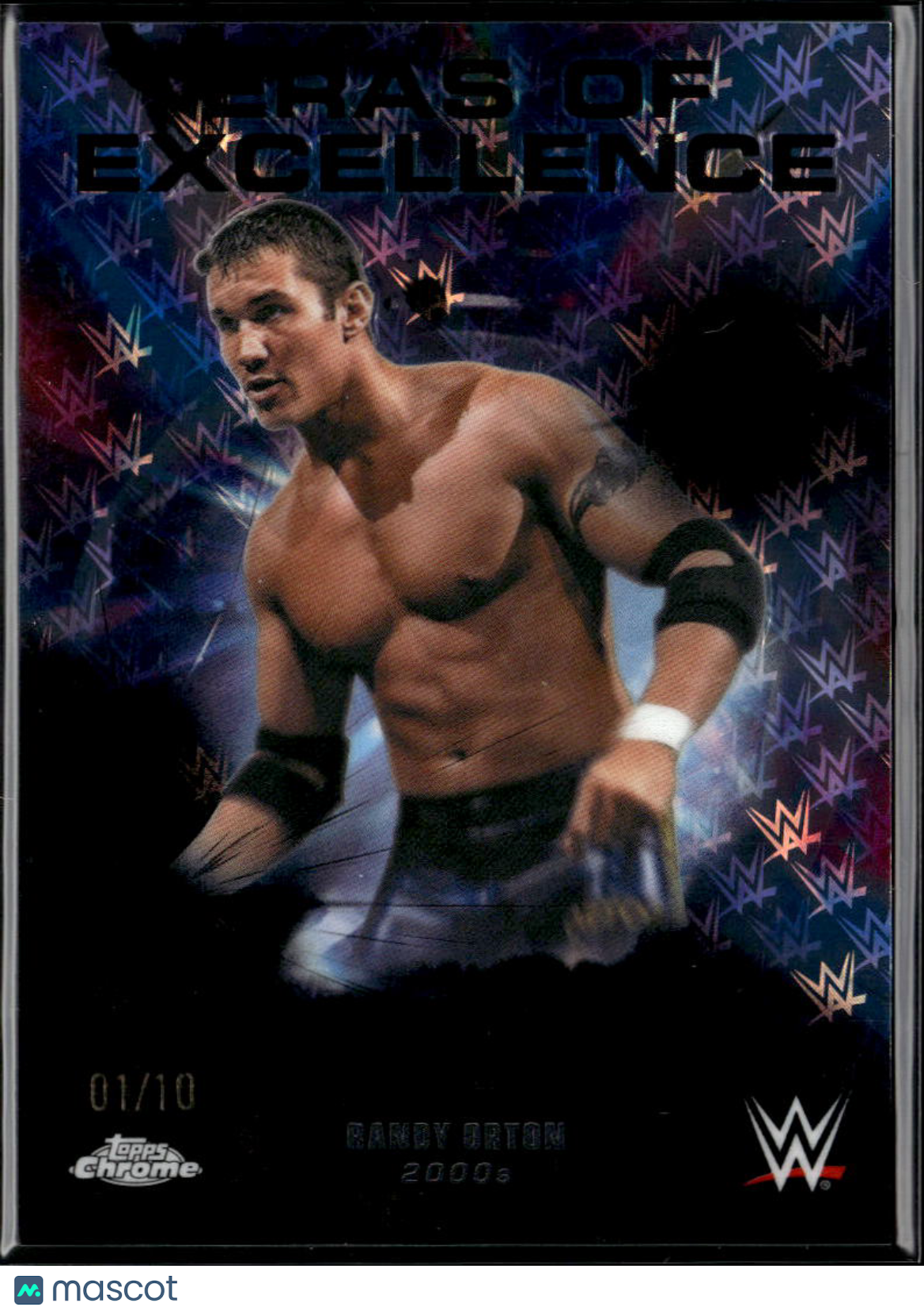 Randy Orton 2026 Topps Chrome WWE Eras of Excellence BLACK Refractor 1/10