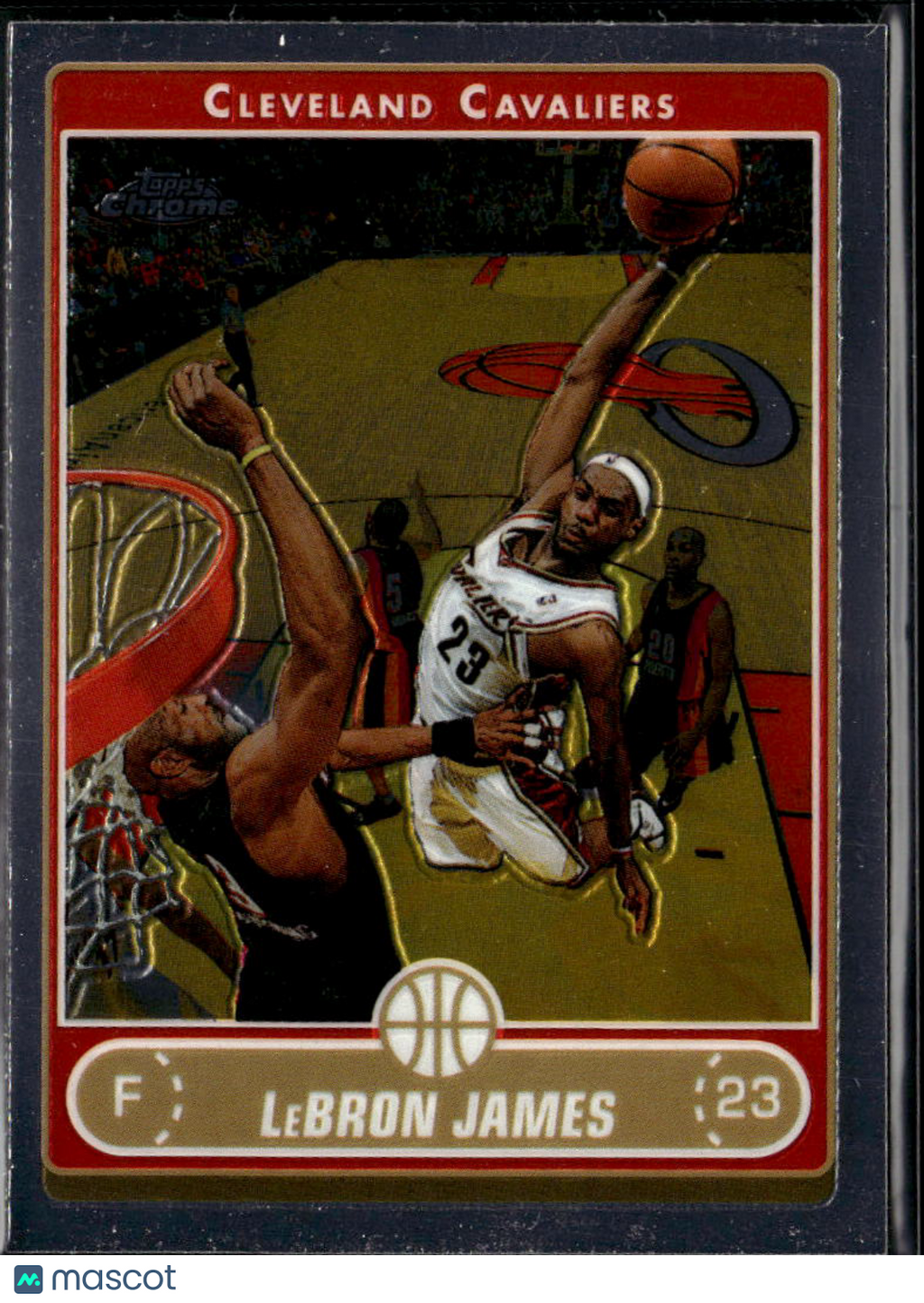 LeBron James 2006-07 Topps Chrome Card #67 Cleveland Cavaliers
