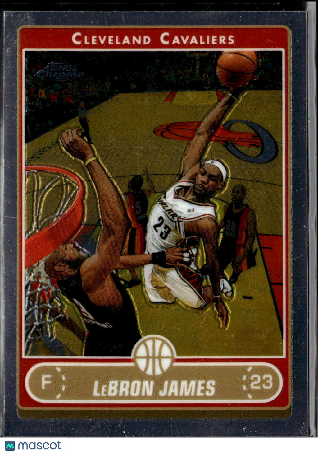 LeBron James 2006-07 Topps Chrome Card #67 Cleveland Cavaliers