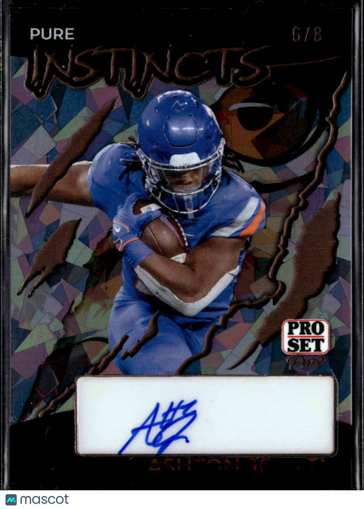 Ashton Jeanty 2023 Leaf Pro Auto Autograph RC 6/8 Boise State LV Raiders