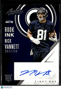 Nick Vannett 2016 Absolute Rook Ink RC Auto Autograph Seattle Seahawks