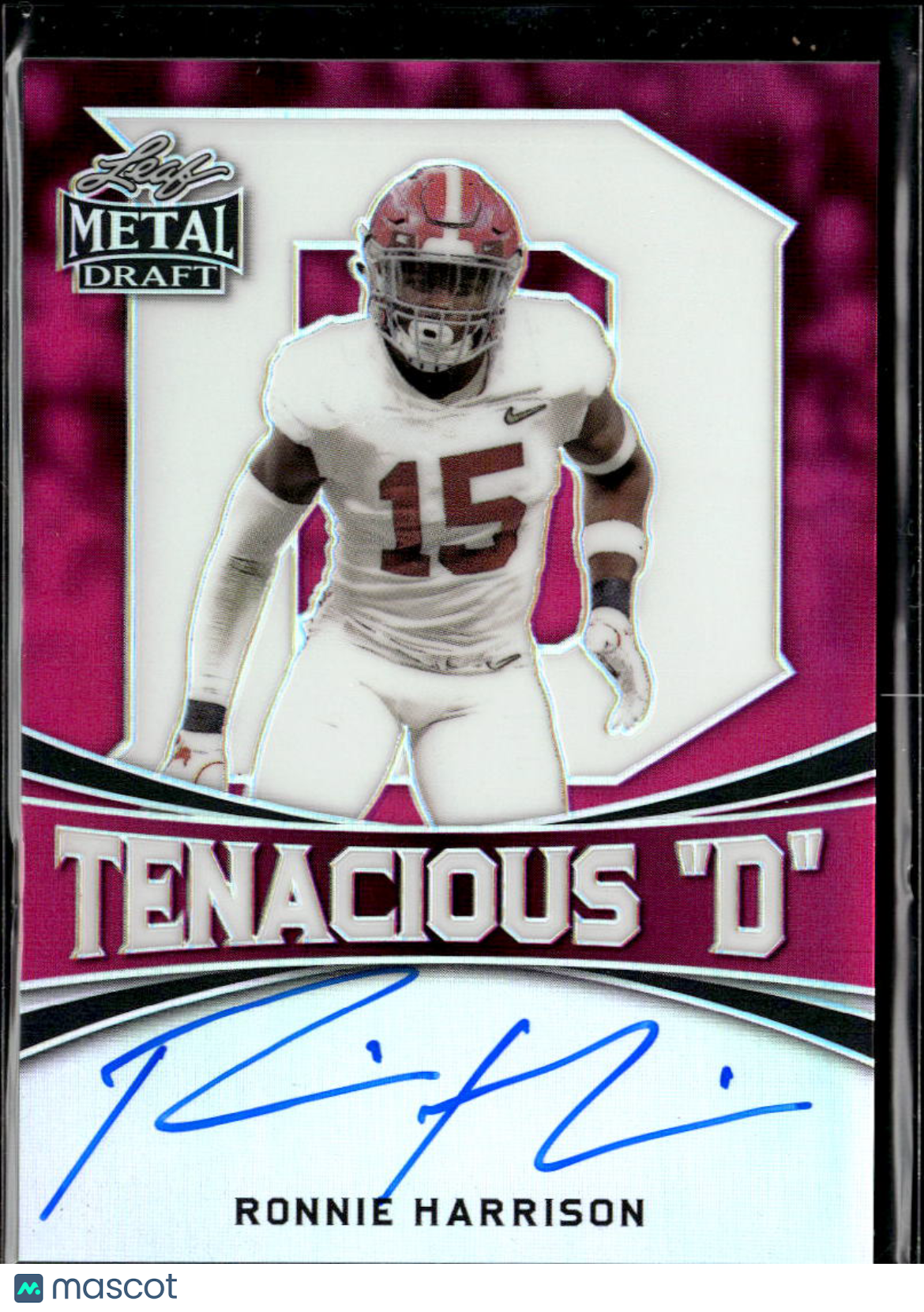 Ronnie Harrison 2018 Leaf Metal Auto Autograph RC /10 Alabama Crimson Tide