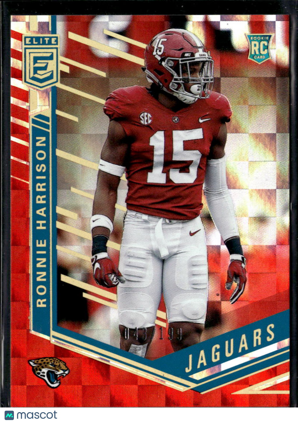 Ronnie Harrison 2018 Elite Red RC 43/199 Alabama Jacksonville Jaguars