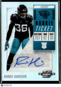 Ronnie Harrison 2019 Contenders Optic Auto Autograph RC Jacksonville Jaguars
