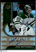 Jake Oettinger 2020-21 Upper Deck Trilogy Rookie Auto Autograph RC Dallas Stars