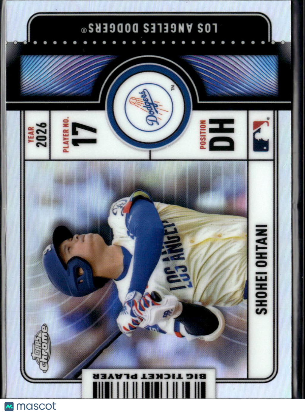 Shohei Ohtani 2026 Topps Chrome Big Ticket Player Refractor Los Angeles Dodgers