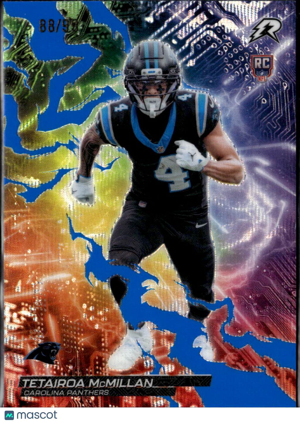 Tetairoa McMillan 2026 Topps Resurgence Blue Rookie RC 88/99 Carolina Panthers