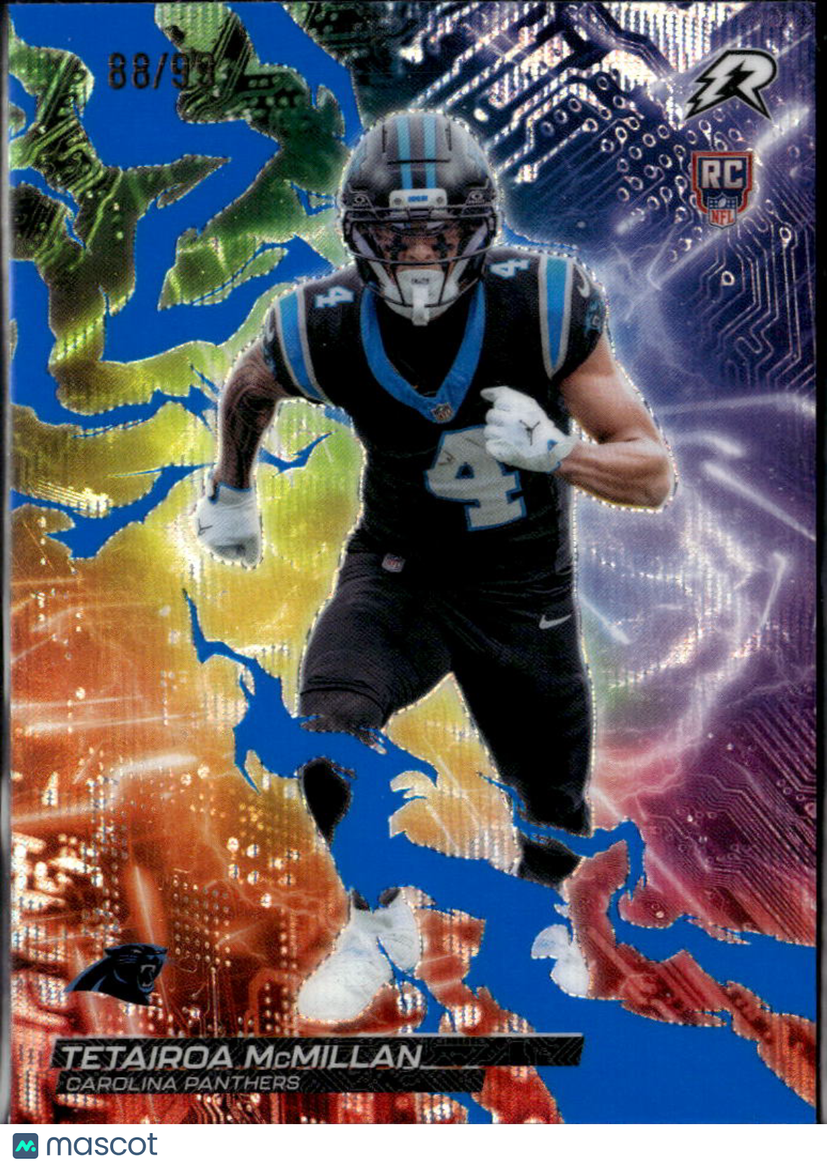 Tetairoa McMillan 2026 Topps Resurgence Blue Rookie RC 88/99 Carolina Panthers