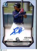 Roldy Brito 2026 Bowman Chrome 1st Auto Autograph RC 458/499 Colorado Rockies