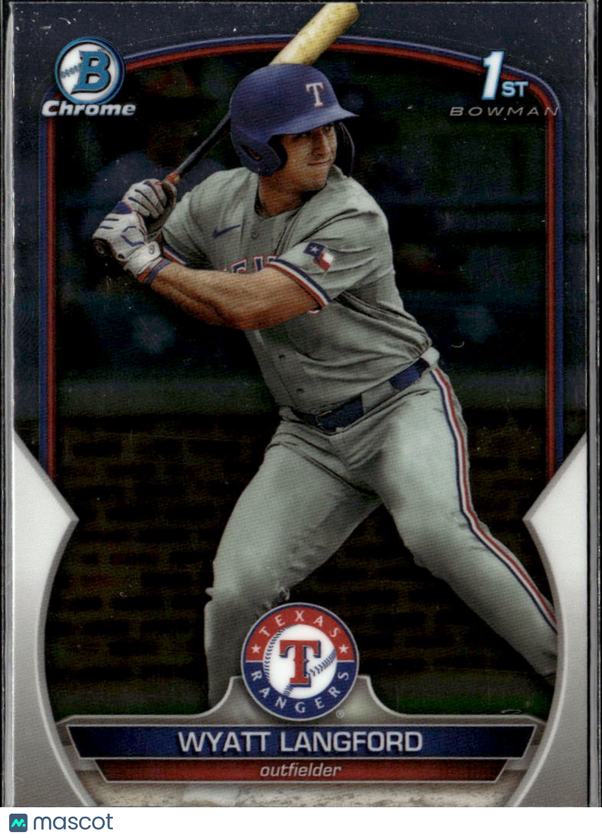 Wyatt Langford 2023 Bowman Chrome 1st Rookie RC Texas Rangers