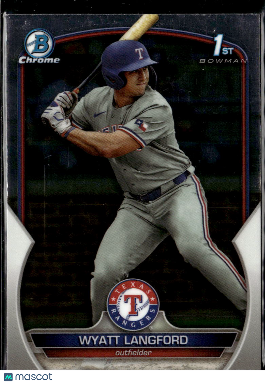 Wyatt Langford 2023 Bowman Chrome 1st Rookie RC Texas Rangers