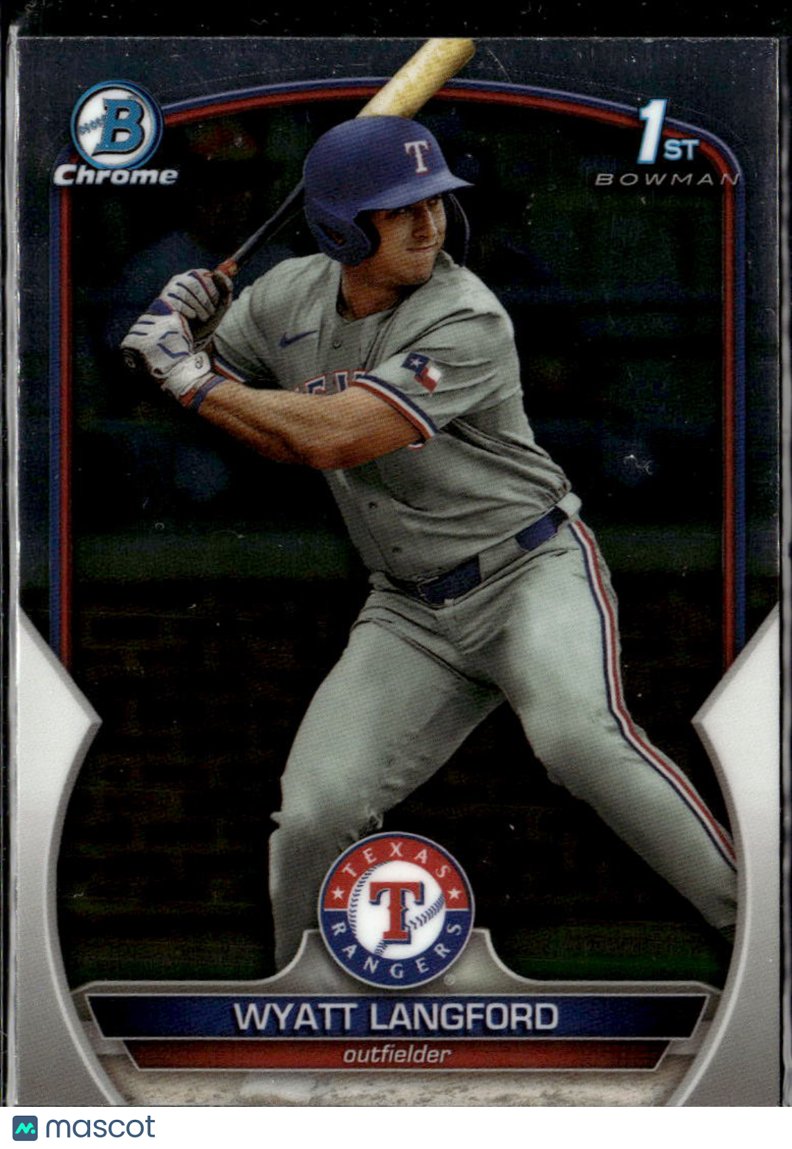 Wyatt Langford 2023 Bowman Chrome 1st Rookie RC Texas Rangers