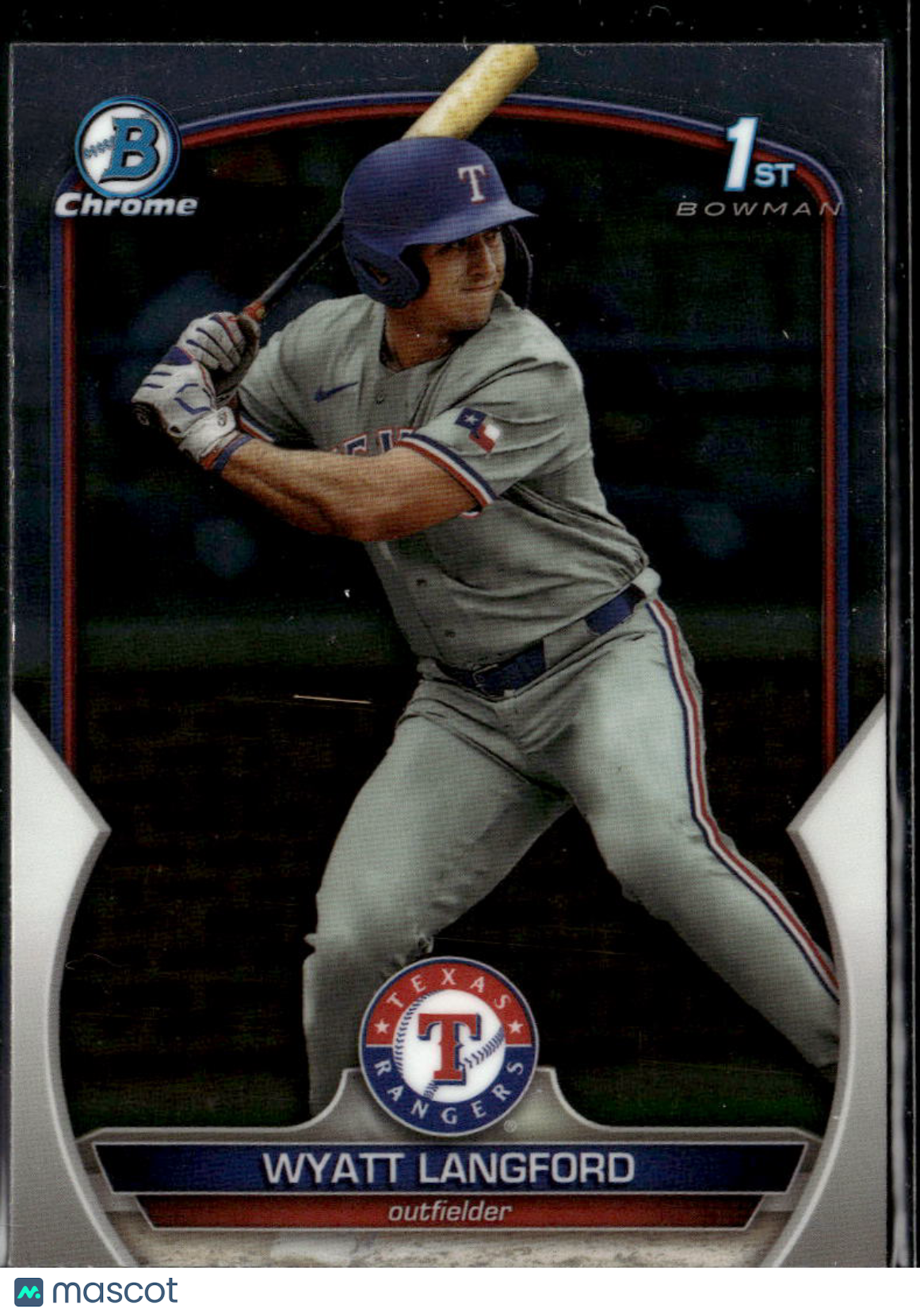 Wyatt Langford 2023 Bowman Chrome 1st Rookie RC Texas Rangers