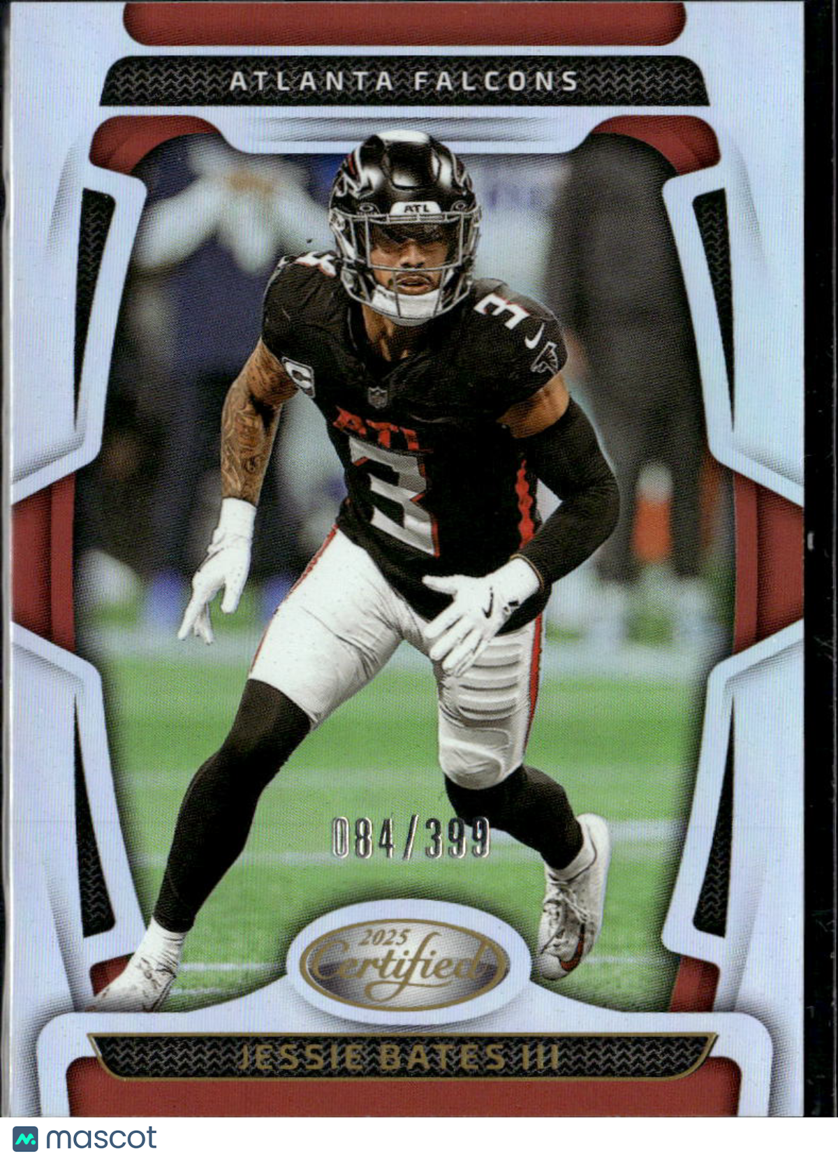 Jessie Bates III 2025 Certified Mirror Silver /399 Atlanta Falcons