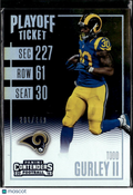 Todd Gurley II 2016 Contenders Playoff Ticket /249 Los Angeles Rams