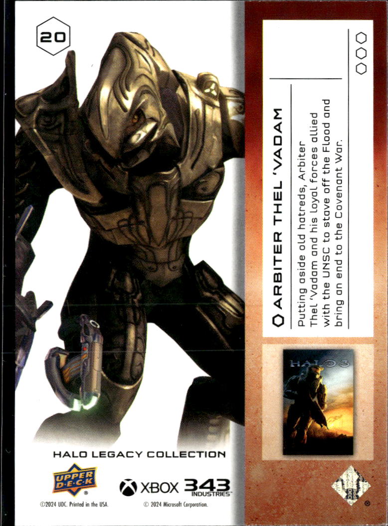 Arbiter Thel 2024 Upper Deck Halo Legacy Collection #20