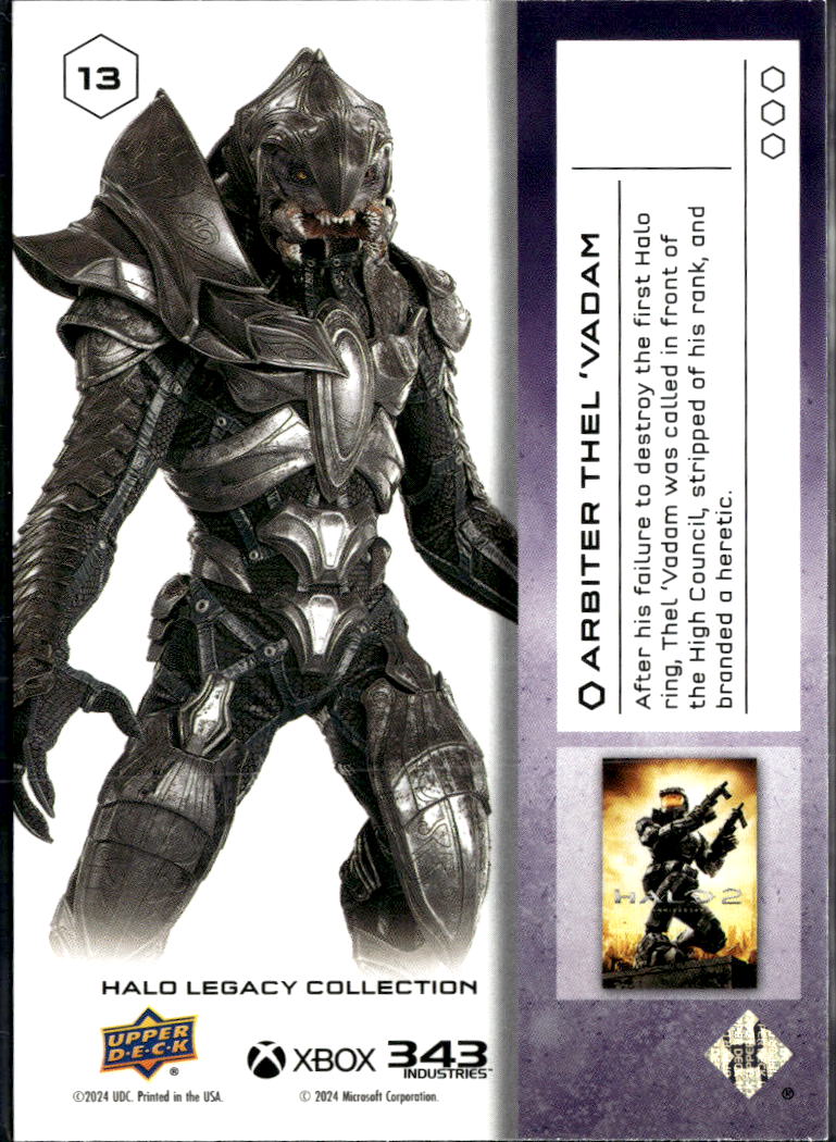 Arbiter Thel 2024 Upper Deck Halo Legacy Collection #13