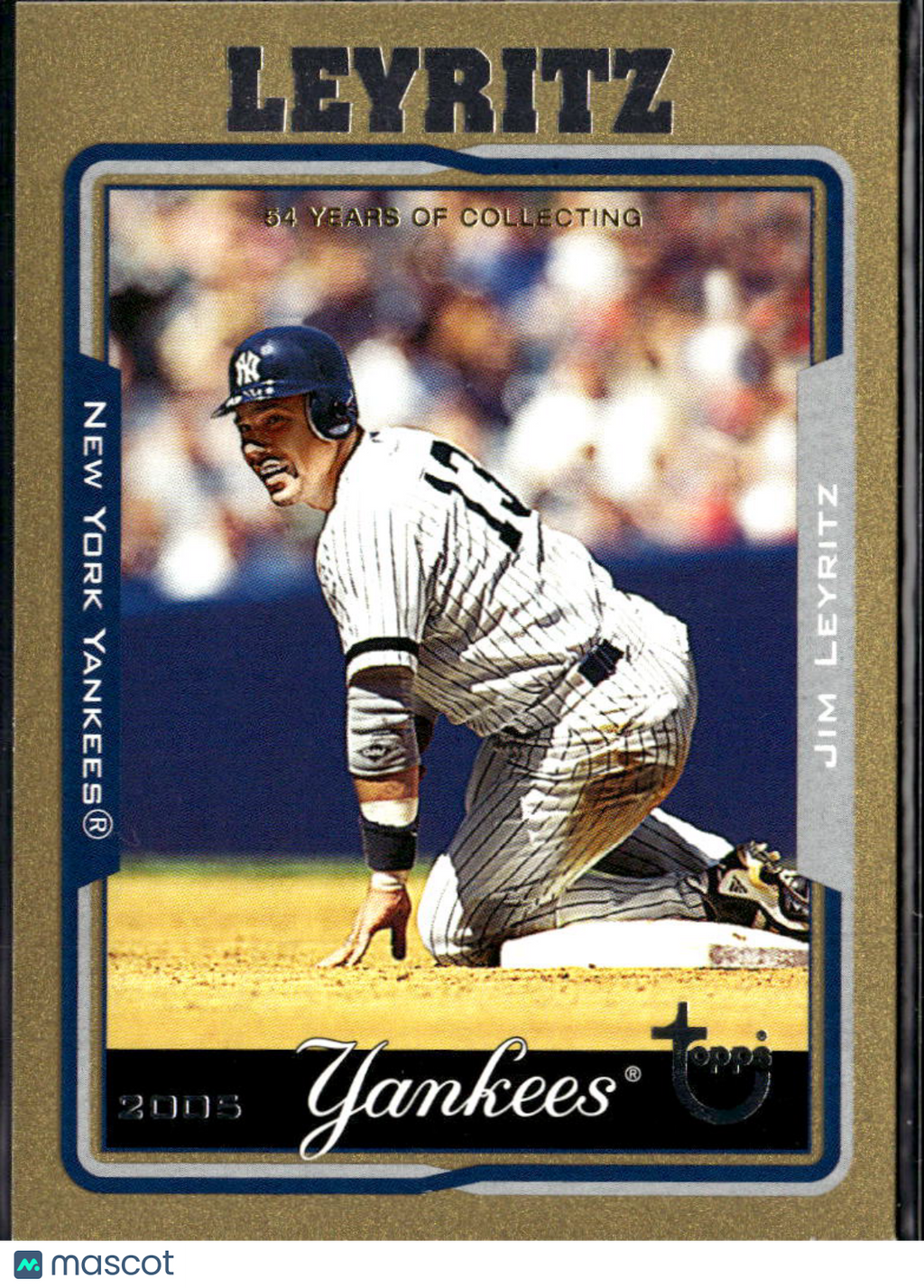 Jim Leyritz 2005 Topps Gold 95/500 New York Yankees