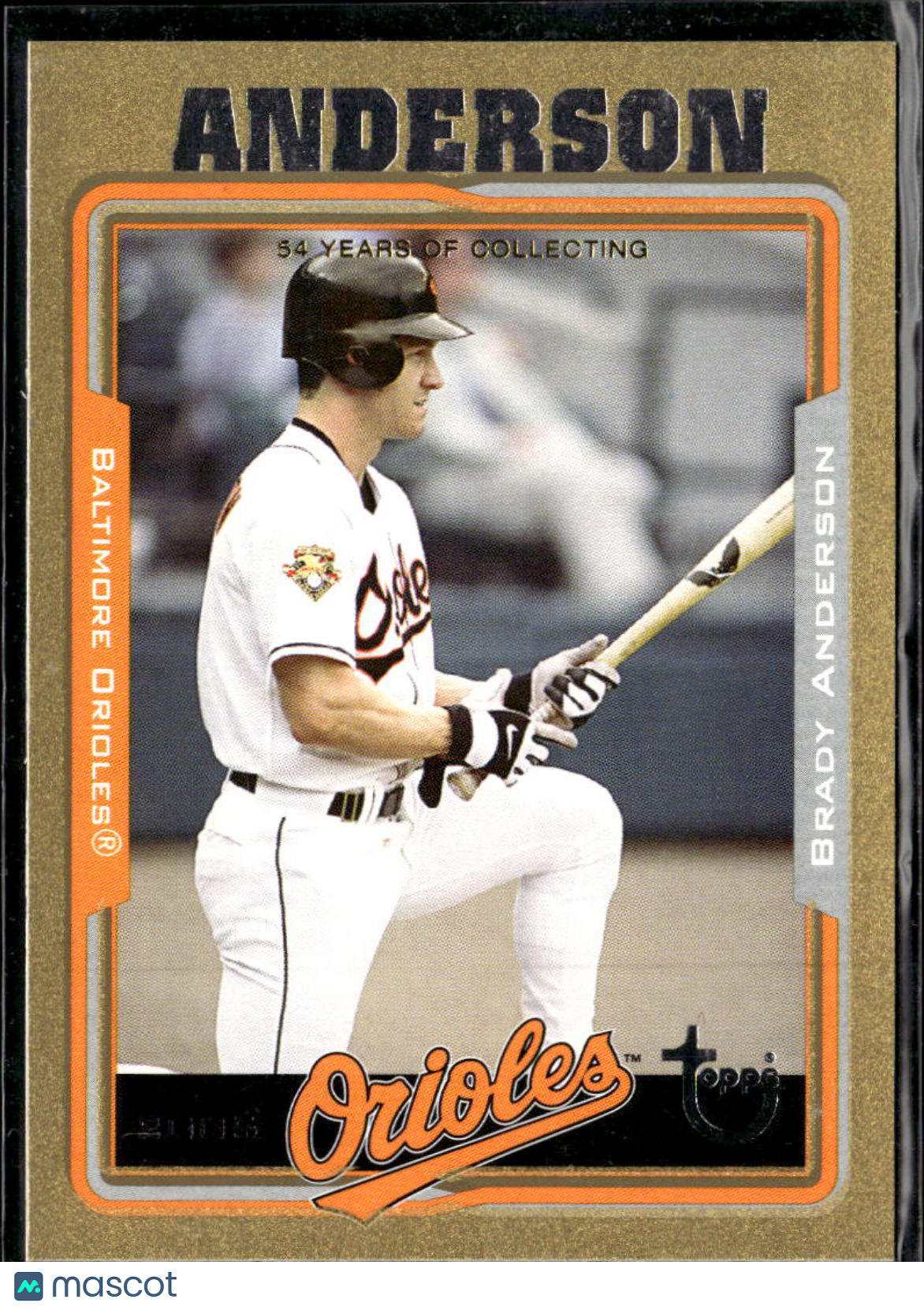 Brady Anderson 2005 Topps Gold 425/500 Baltimore Orioles