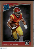 Amon-Ra St. Brown 2021 Optic Rated Rookie Bronze RC Lions USC Trojans