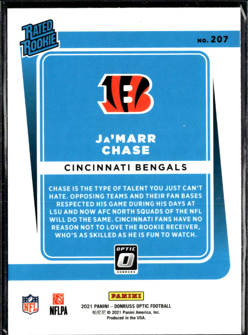 Ja'Marr Chase 2021 Optic Rated Rookie RC Cincinnati Bengals