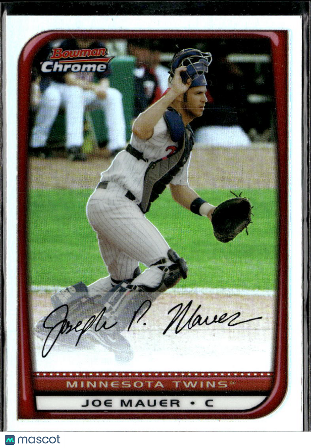 Joe Mauer 2008 Bowman Chrome Refractor Minnesota Twins