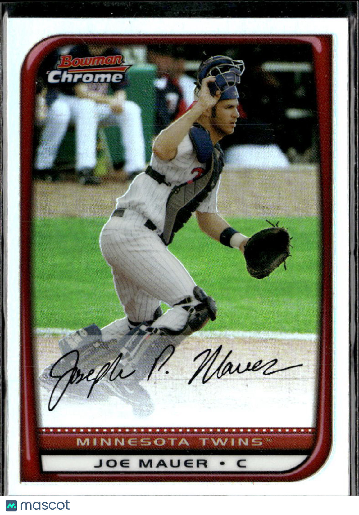 Joe Mauer 2008 Bowman Chrome Refractor Minnesota Twins