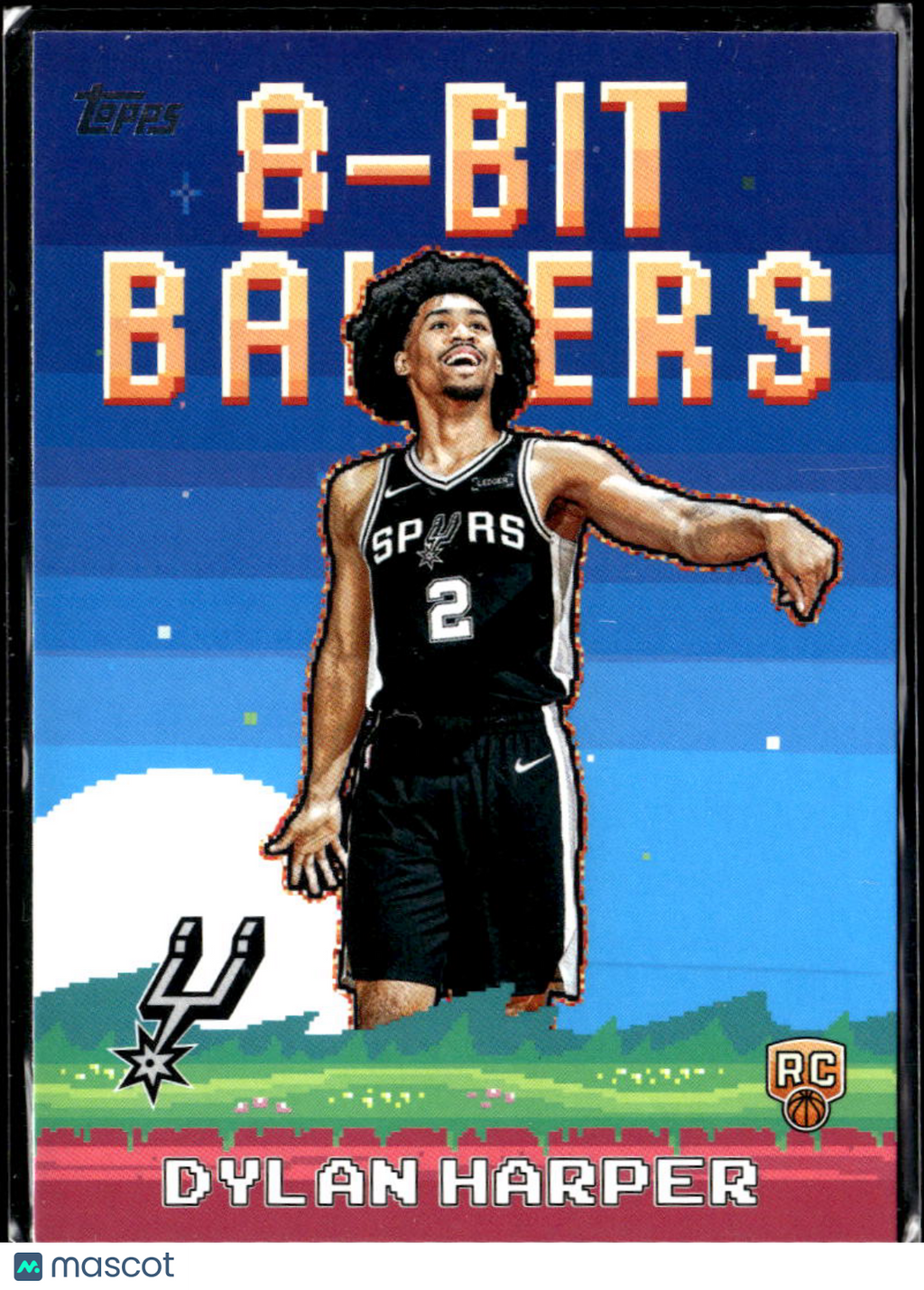 Dylan Harper 2025 Topps 8-Bit Ballers Rookie RC San Antonio Spurs
