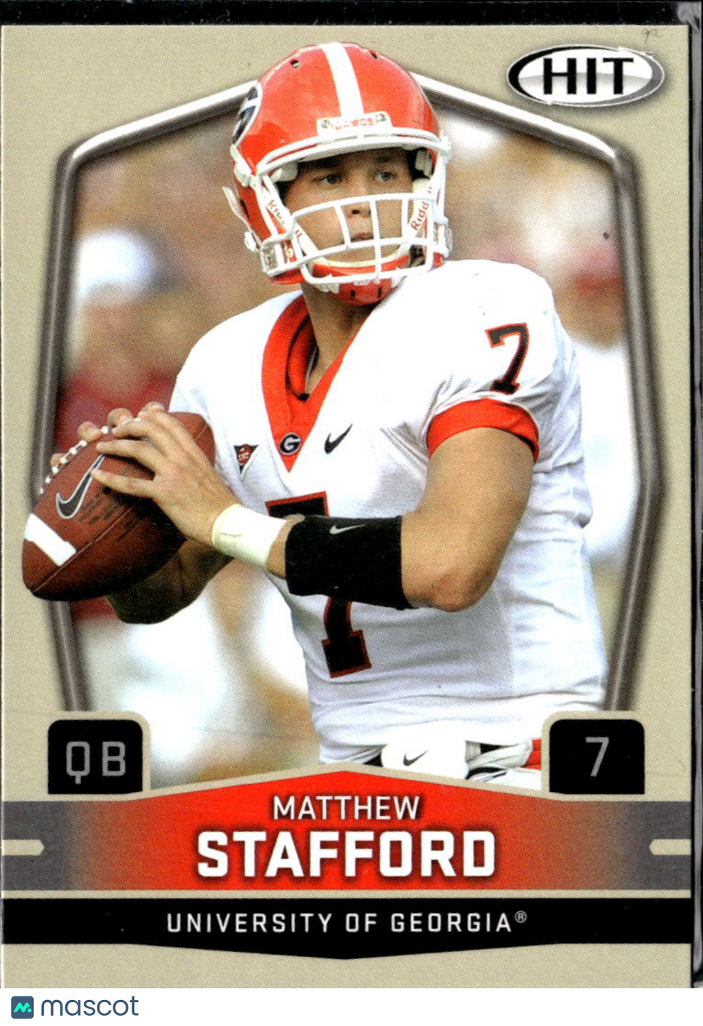 Matthew Stafford 2009 SAGE HIT Rookie RC LA Rams Georgia Bulldogs