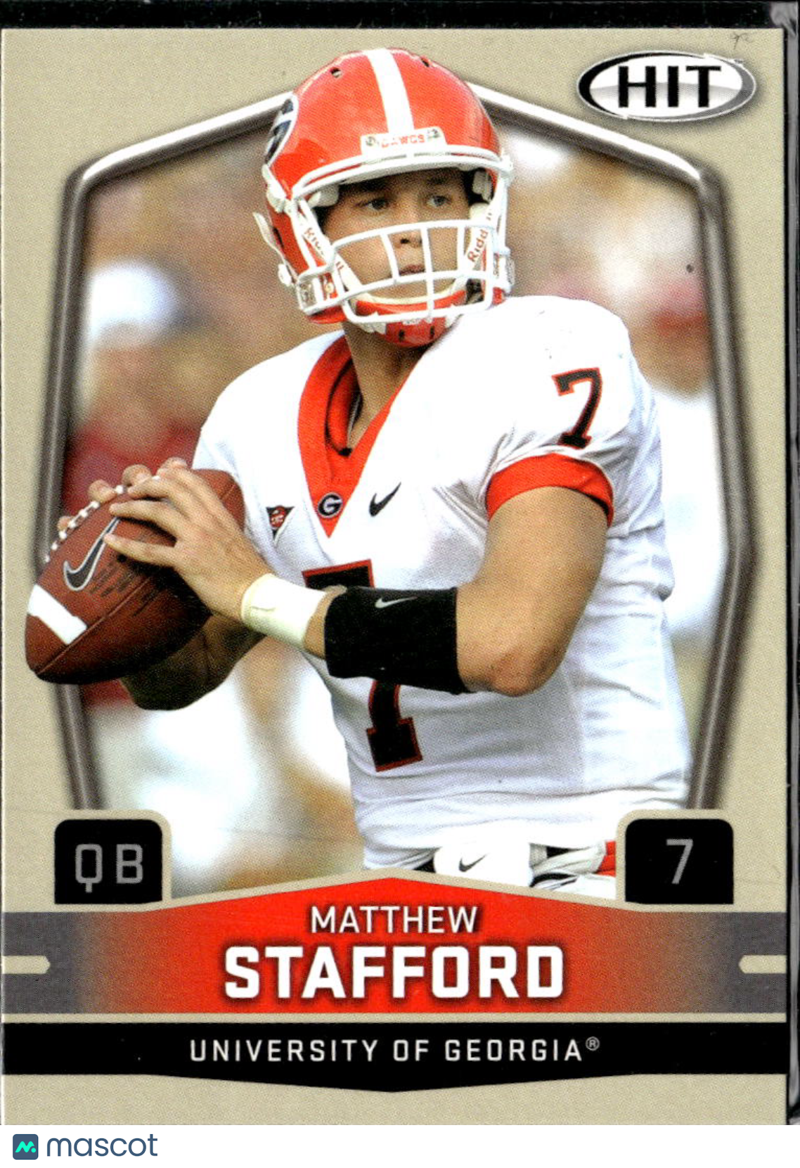 Matthew Stafford 2009 SAGE HIT Rookie RC LA Rams Georgia Bulldogs