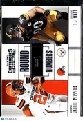 Jabrill Peppers T.J. Watt 2017 Contenders Round Numbers Rookie Steelers