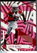 Justin Bethel 2017 Unparalleled RC Pink Wedges Arizona Cardinals