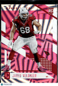 Jared Veldheer 2017 Unparalleled RC Pink Wedges Arizona Cardinals