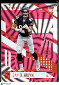 Daniel Brown 2017 Unparalleled RC Rookie Pink Wedges Chicago Bears