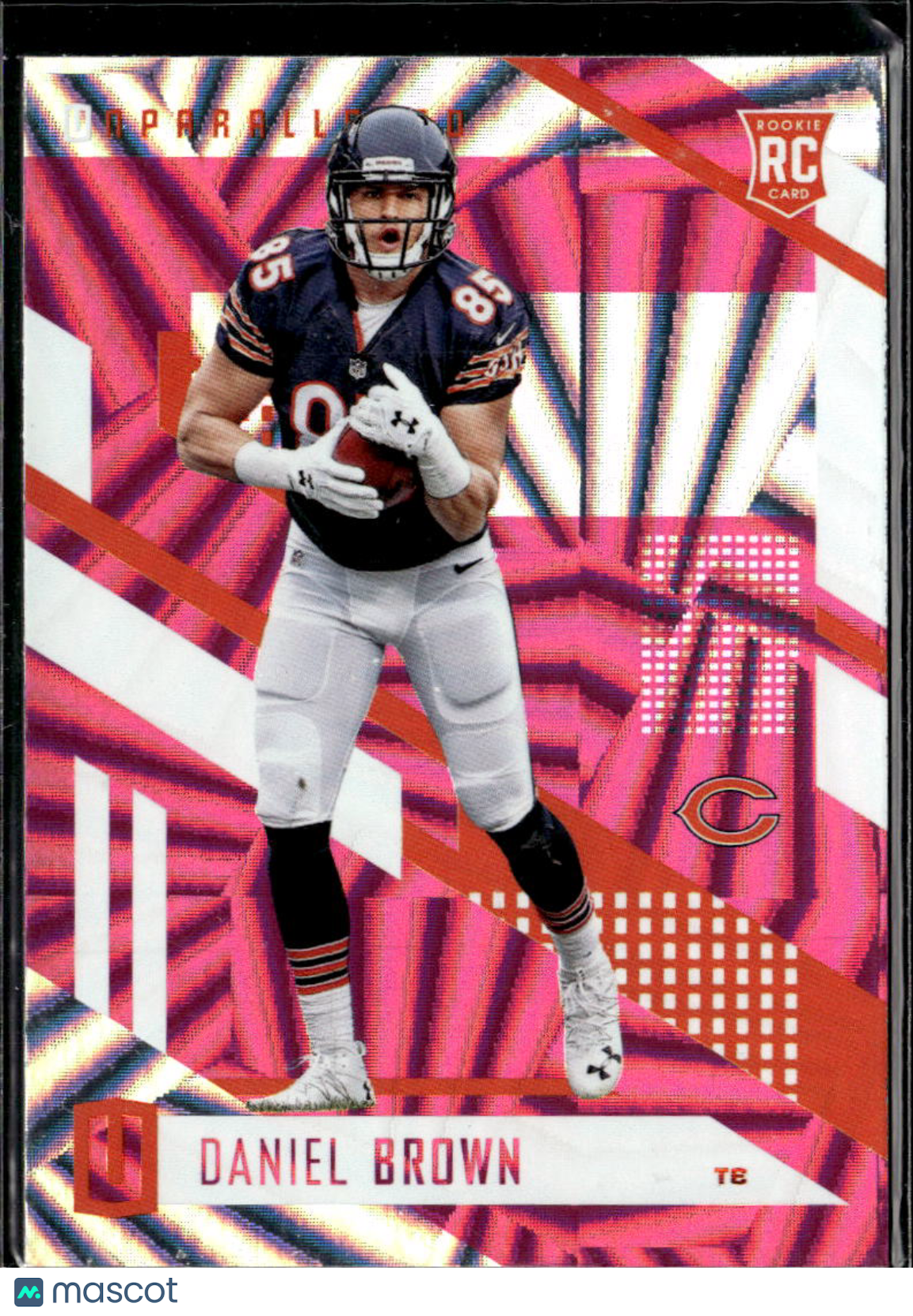Daniel Brown 2017 Unparalleled RC Rookie Pink Wedges Chicago Bears