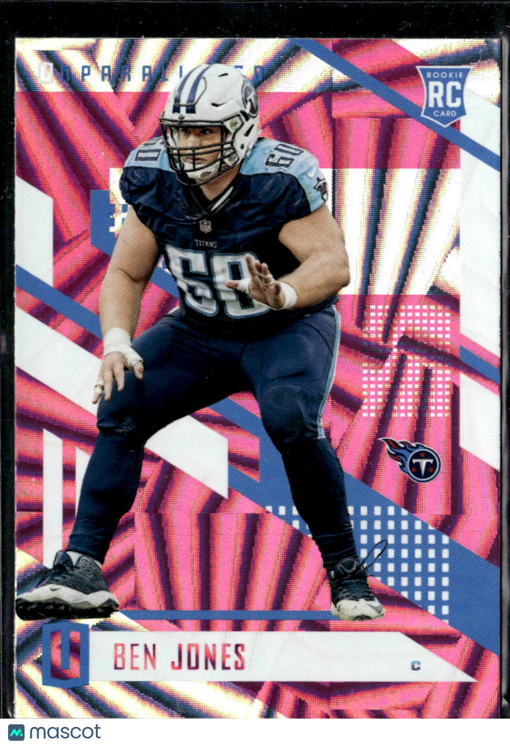 Ben Jones 2017 Unparalleled RC Rookie Pink Wedges Tennessee Titans