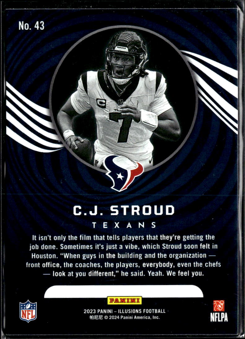 C.J. Stroud 2023 Illusions RC Rookie Orange Houston Texans